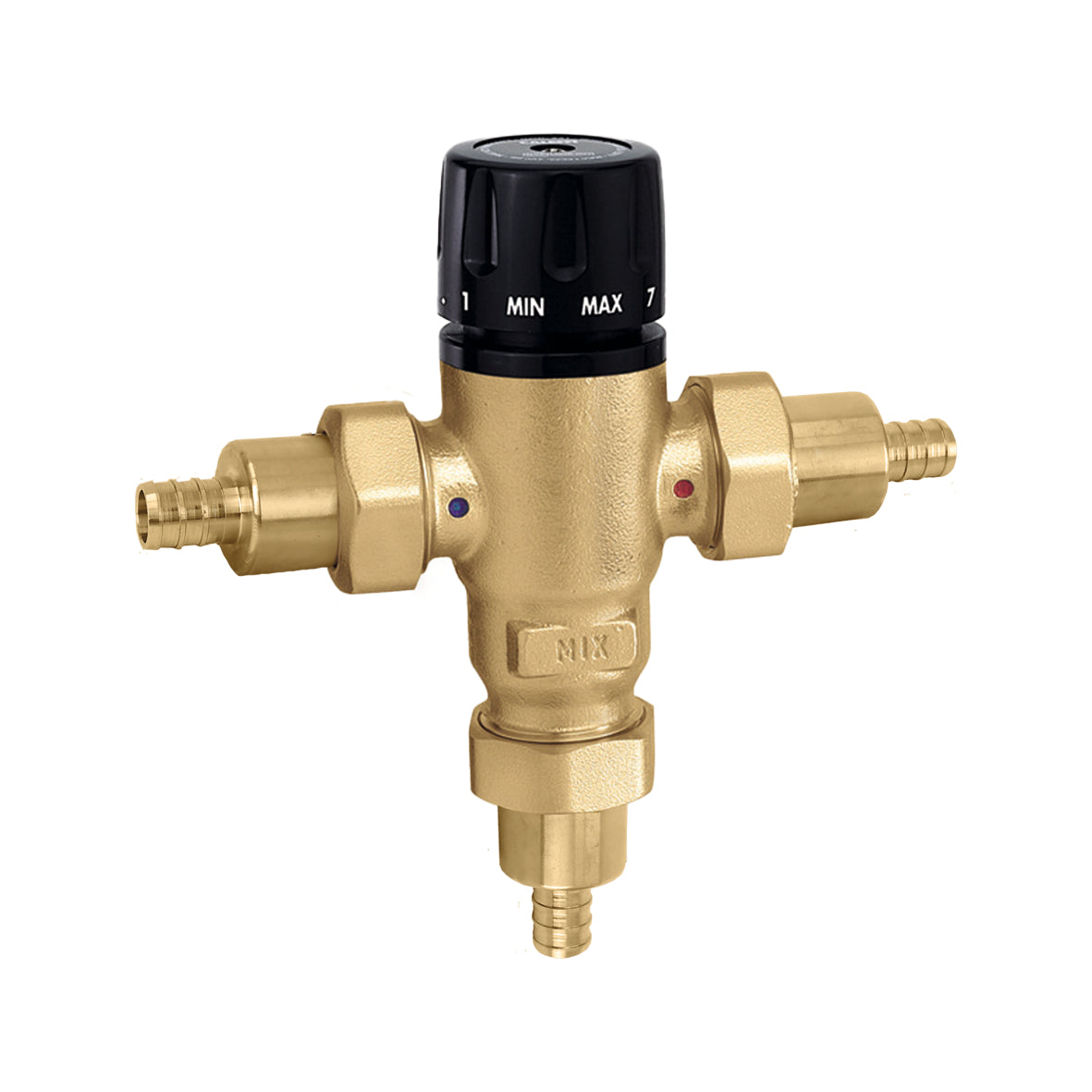 Caleffi 521407A MixCal™ 3-way Mixing Valve 1/2" PEX crimp-ASSE 1017