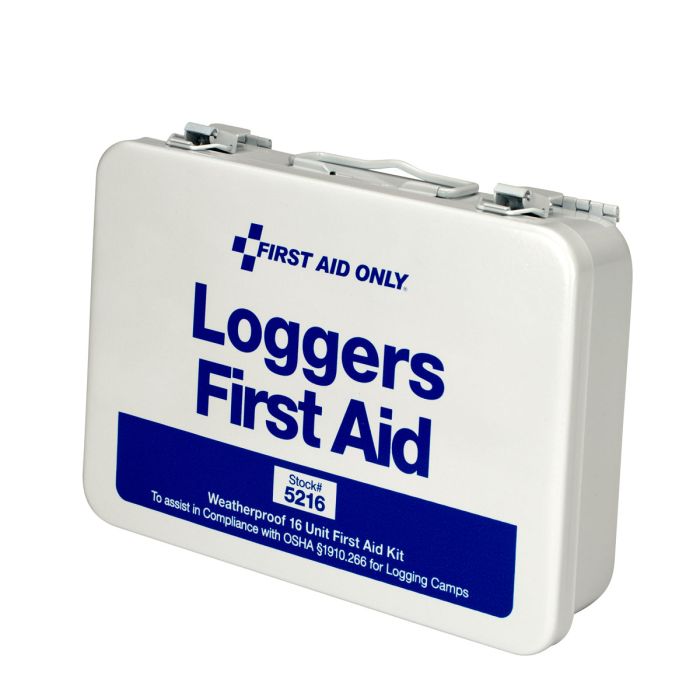 First Aid Only 5216 25 Person Loggers First Aid Kit, Metal Case