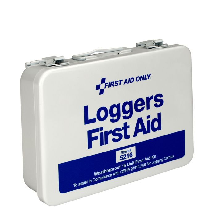 First Aid Only 5216 25 Person Loggers First Aid Kit, Metal Case