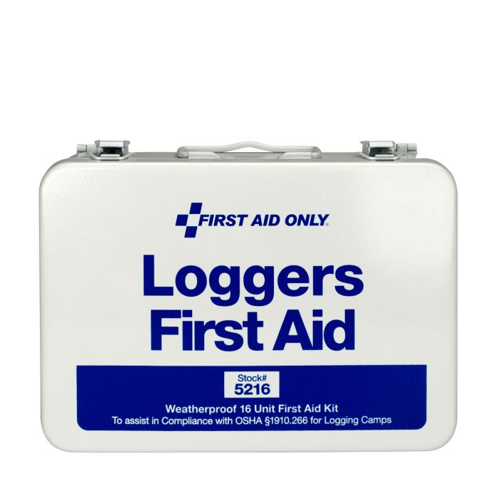 First Aid Only 5216 25 Person Loggers First Aid Kit, Metal Case