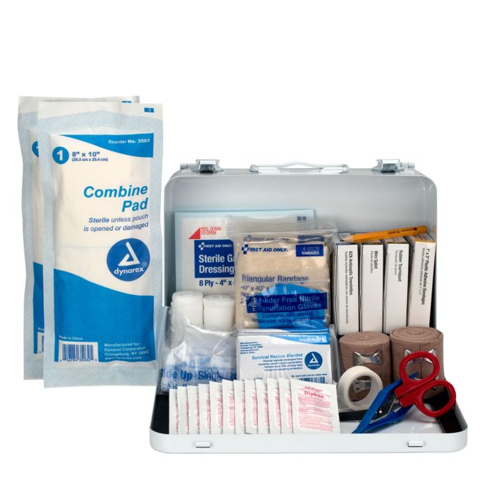 First Aid Only 5216 25 Person Loggers First Aid Kit, Metal Case