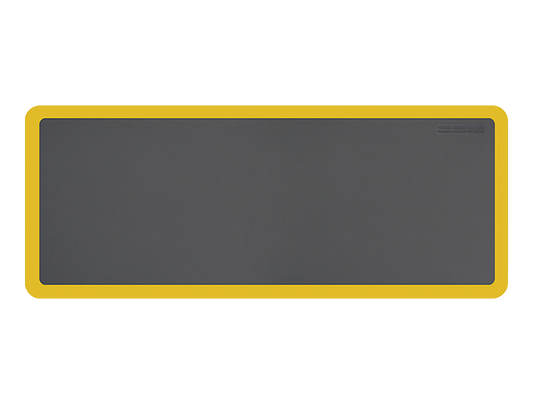 Smart Step 52SSGRYY Supreme Premium Performance Anti-Fatigue Mat, 5' x 2' x 3/4", Gray w/ Yellow Border