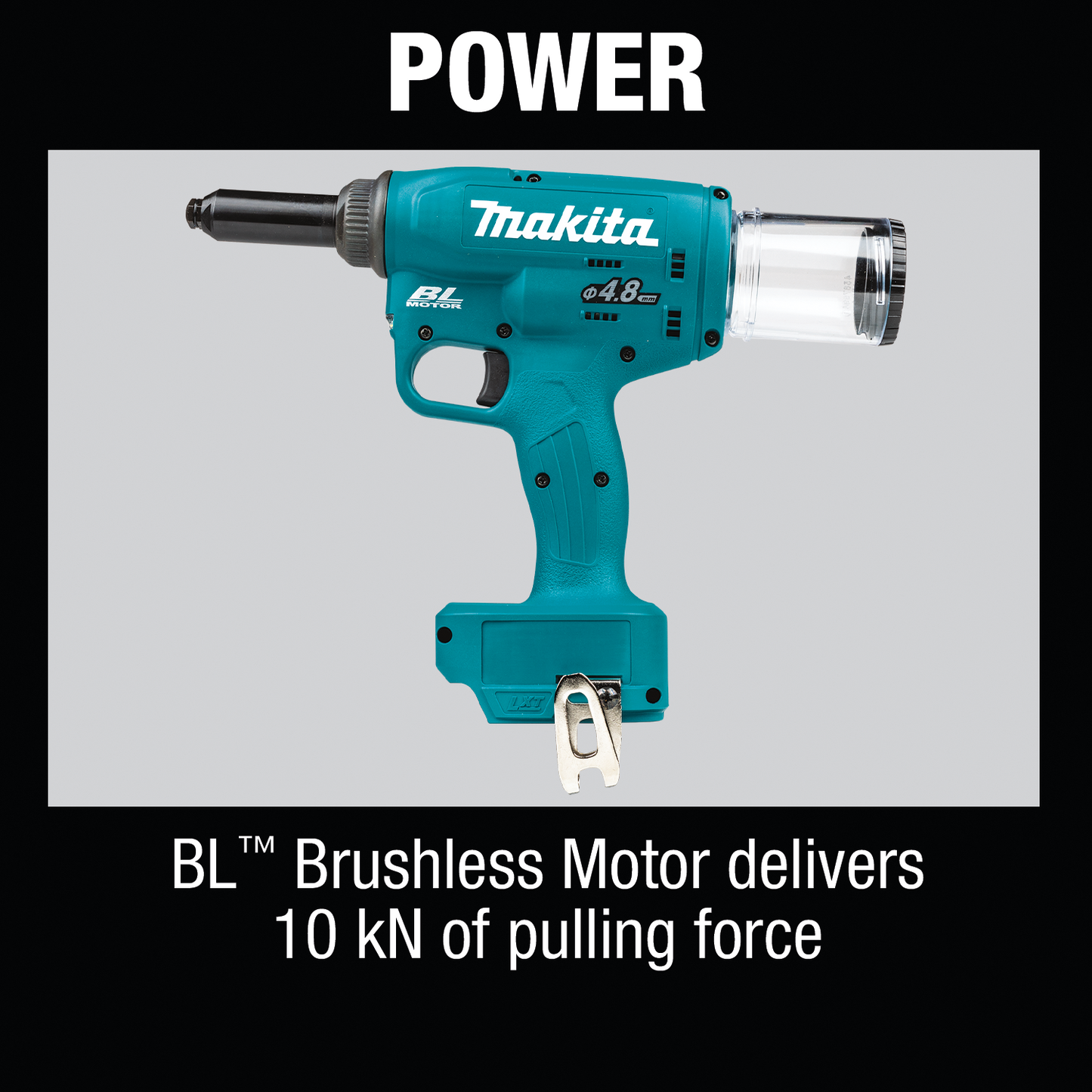 Makita XVR01Z 18V LXT® Lithium‘Ion Brushless Cordless Rivet Tool, Tool Only