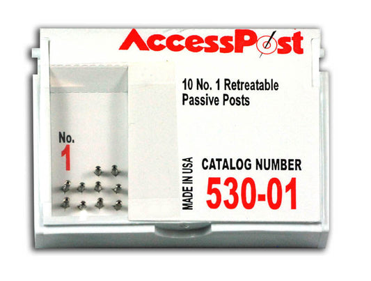 EDS 530-01 Essential Dental - Accesspost Refill #1 Red - Refill #1 Red 10/Bx