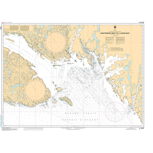 Paradise Clay CAN5316 CHS Chart Shaftesbury Inlet to/ Ashe Inlet