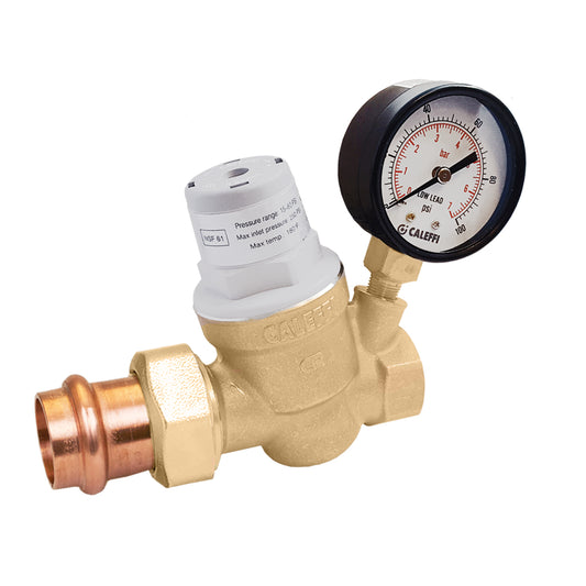 Caleffi 533640HA PressCal™ Compact PRV ASSE 1003, Single Union 1/2" Press union in, FNPT out