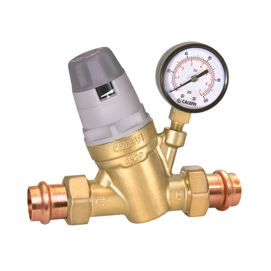 Caleffi 535051A AutoFill™ 3/4" Union NPT w/ Pressure Gauge