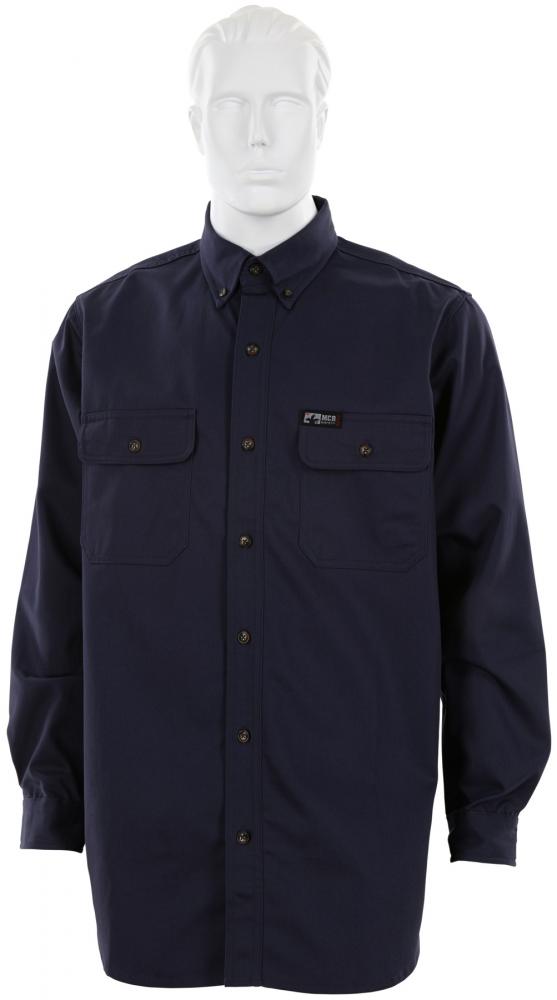 MCR Safety S1NX3T MCR Safety FR Gear Flame Resistant (FR) Work Shirt 100% Cotton, Navy (1 EA)