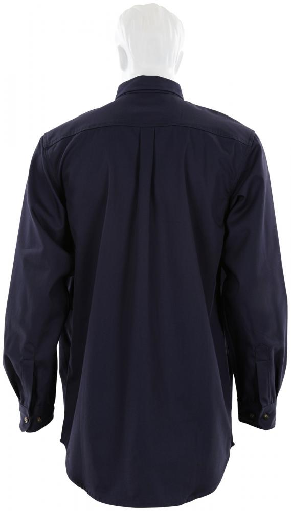MCR Safety S1NX3T MCR Safety FR Gear Flame Resistant (FR) Work Shirt 100% Cotton, Navy (1 EA)
