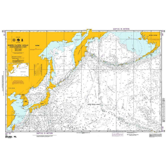 Paradise Clay NGA_53 NGA Chart North Pacific Ocean Northwestern Part