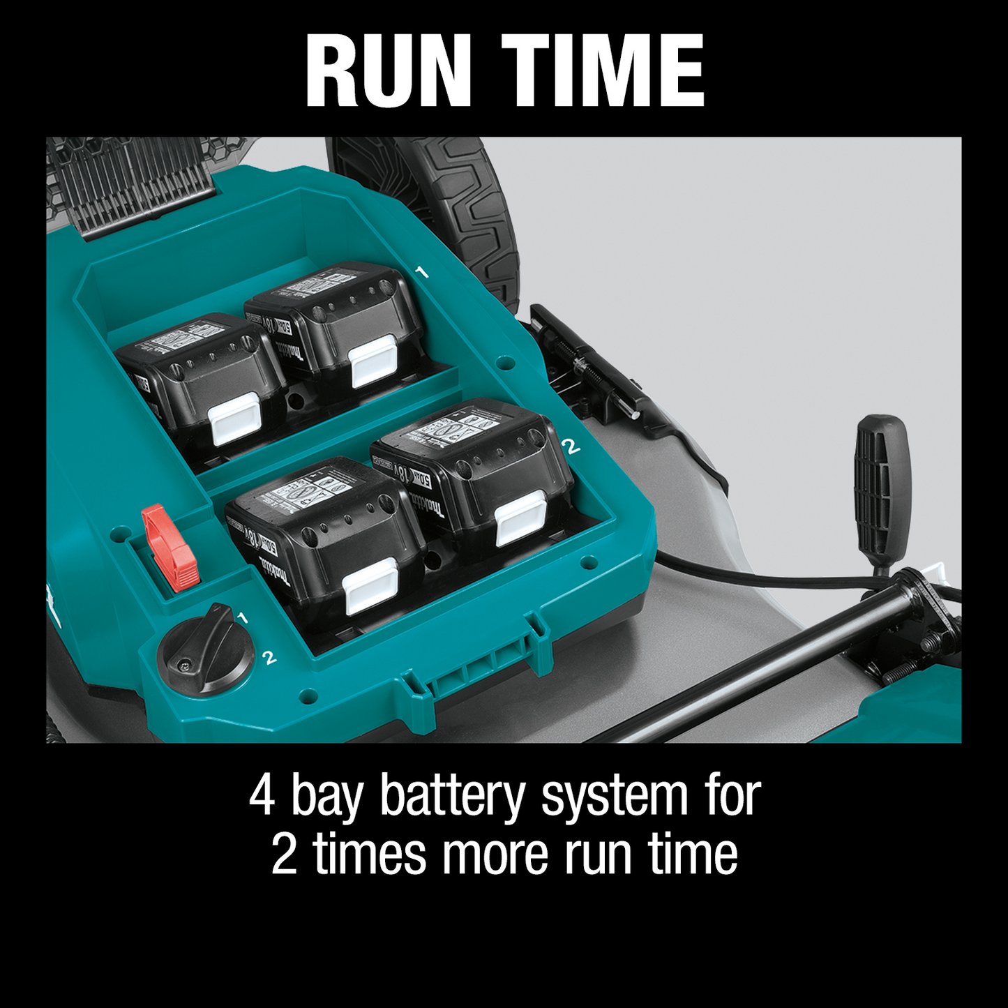 Makita XML07PT1 36V (18V X2) LXT® Brushless 21" Commercial Lawn Mower Kit with 4 Batteries (5.0Ah)