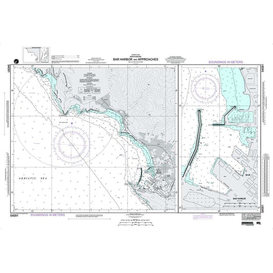Paradise Clay NGA_54091 NGA Chart Bar Harbor and Approaches