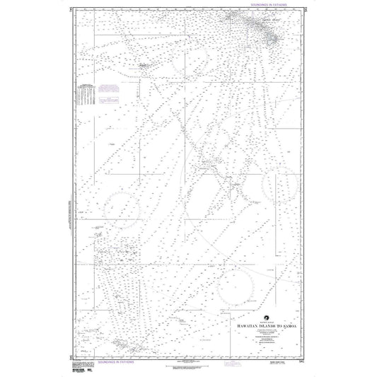 Paradise Clay NGA_541 NGA Chart Pacific Ocean, Hawaiian Islands to Samoa