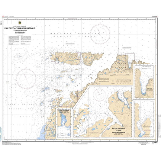 Paradise Clay CAN5412 CHS Erik Cove to/ Nuvuk Harbour including/y compris Digges Islands
