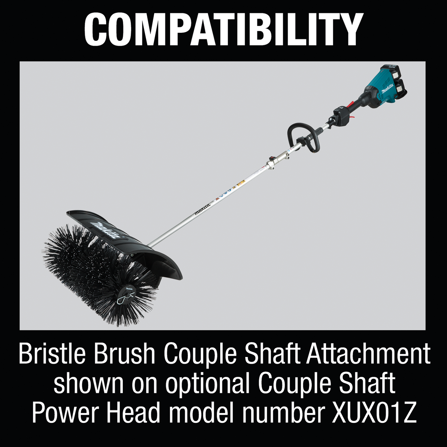 Makita BR400MP Bristle Brush Couple Shaft Attachment