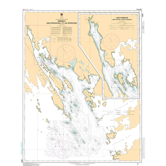 Paradise Clay CAN5455 CHS Chart Kimmirut and Approaches/et les Approches