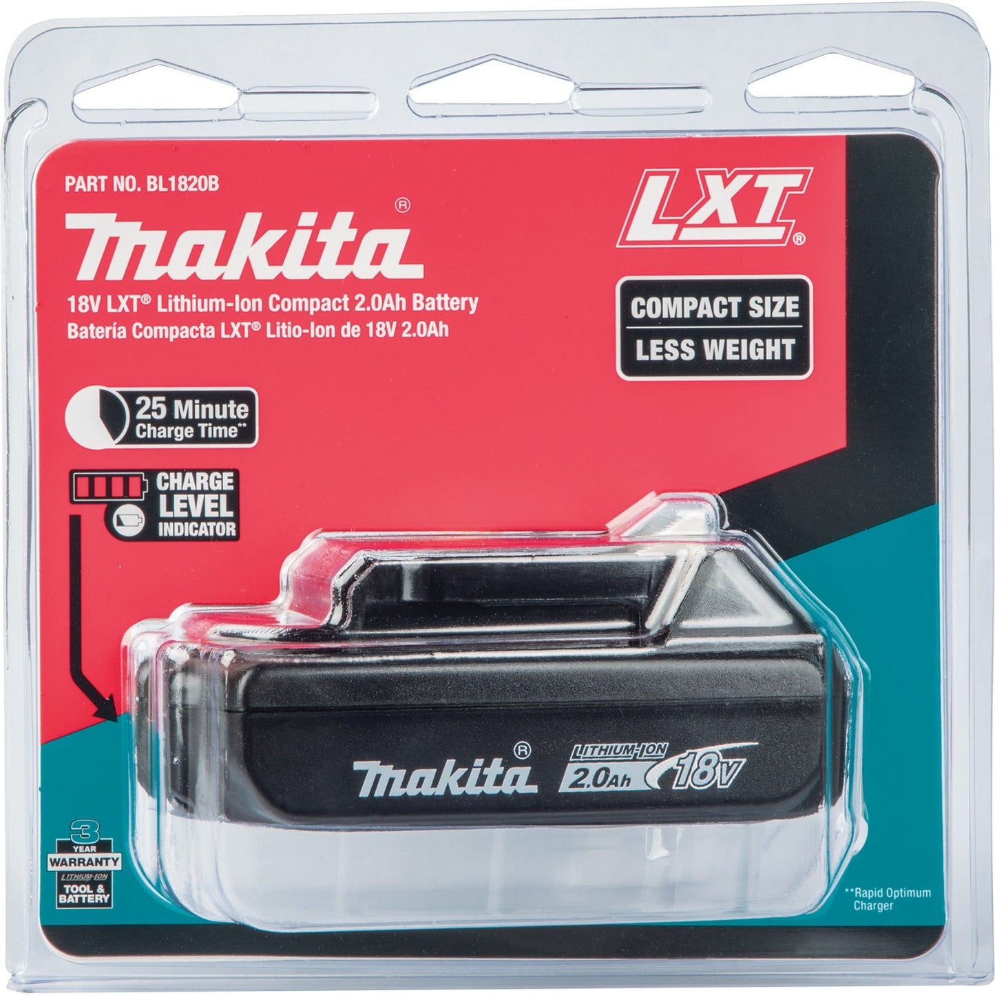 Makita BL1820B 18V LXT® Lithium‘Ion Compact 2.0Ah Battery