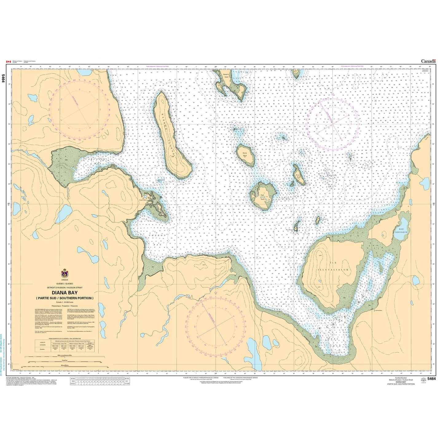 Paradise Clay CAN5464 CHS Diana Bay (Partie Sud/Southern Portion)