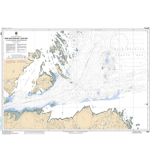 Paradise Clay CAN5467 CHS Chart Baie aux feuilles / Leaf Bay et les Approches / and Approaches