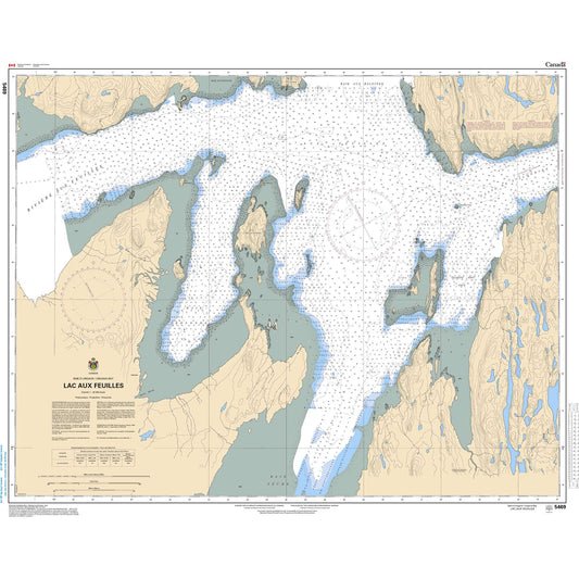 Paradise Clay CAN5469 CHS Chart Lac aux Feuilles