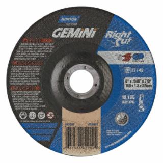 NORTON 66252842202 6" X 1/16" X 7/8"-T27 Gemini Right Cut (25 EA)