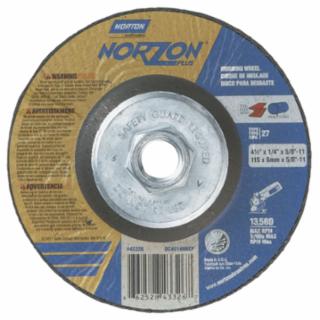 NORTON 66252843326 4-1/2"X1/4"X5/8-11 Type27 Norzon Plus Wheel (10 EA)