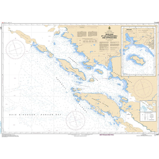 Paradise Clay CAN5471 CHS Chart Inukjuak et les Approches and Approaches