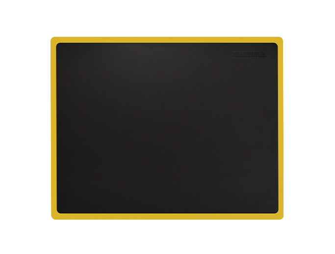 Smart Step 54SSBLKY Supreme Premium Performance Anti-Fatigue Mat, 5' x 4' x 3/4", Black w/ Yellow Border