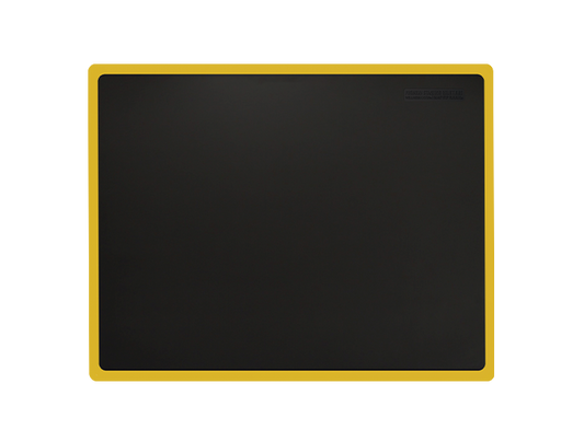 Smart Step 54SSBLKY Supreme Premium Performance Anti-Fatigue Mat, 5' x 4' x 3/4", Black w/ Yellow Border