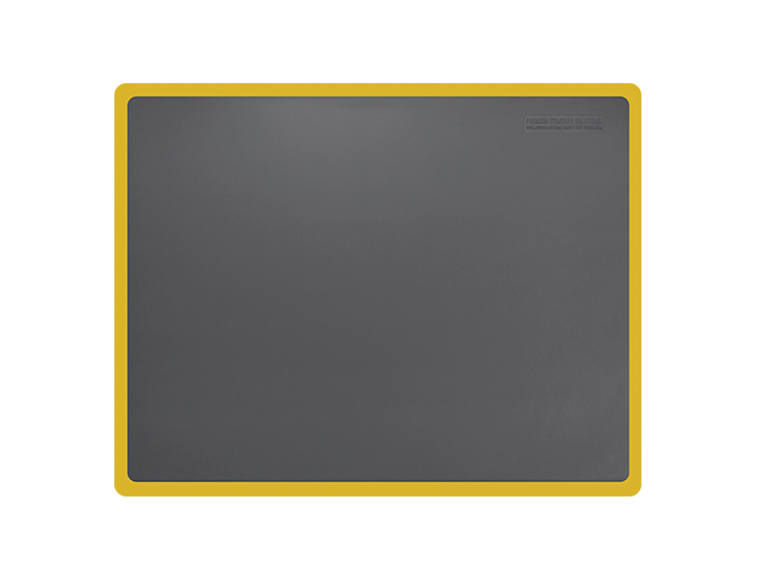 Smart Step 54SSGRYY Supreme Premium Performance Anti-Fatigue Mat, 5' x 4' x 3/4", Gray w/ Yellow Border