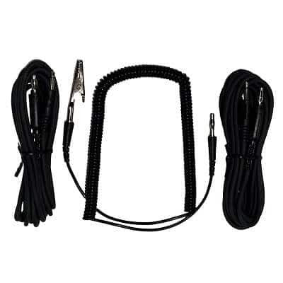 SOS Cleanroom CC-2641 - Two Cords - Banana Plug and 3.5 Plug