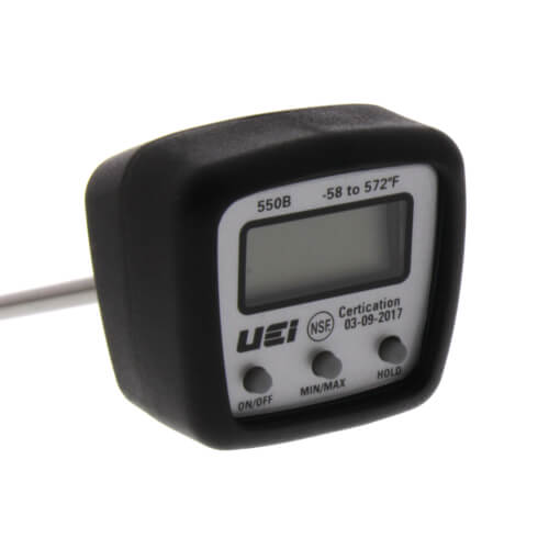 UEI Test 550B Digital NSF Pocket Thermometer with Boot & Magnet