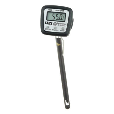 UEI Test 550B Digital NSF Pocket Thermometer with Boot & Magnet