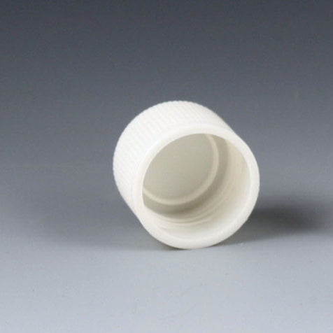 Globe Scientific 5528 Cap Screw for False Bottom Tubes with Threads White