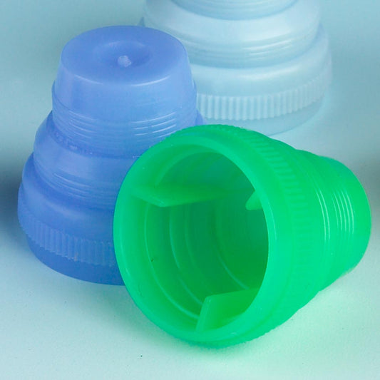 Globe Scientific 5529G Cap Plug Multi-Fit for most 10mm 12mm 13mm and 16mm Tubes Green