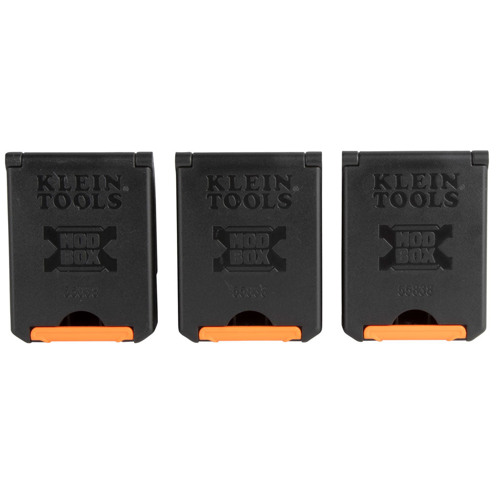 Klein Tools 55838MB MODbox Tool Belt Pouch Clips, 3-Pack