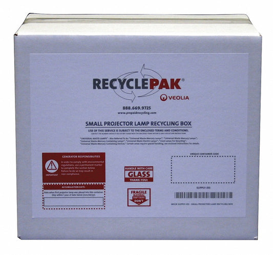 Recycle-Pak SUPPLY-353 Small Projector Lamp Recycling Box