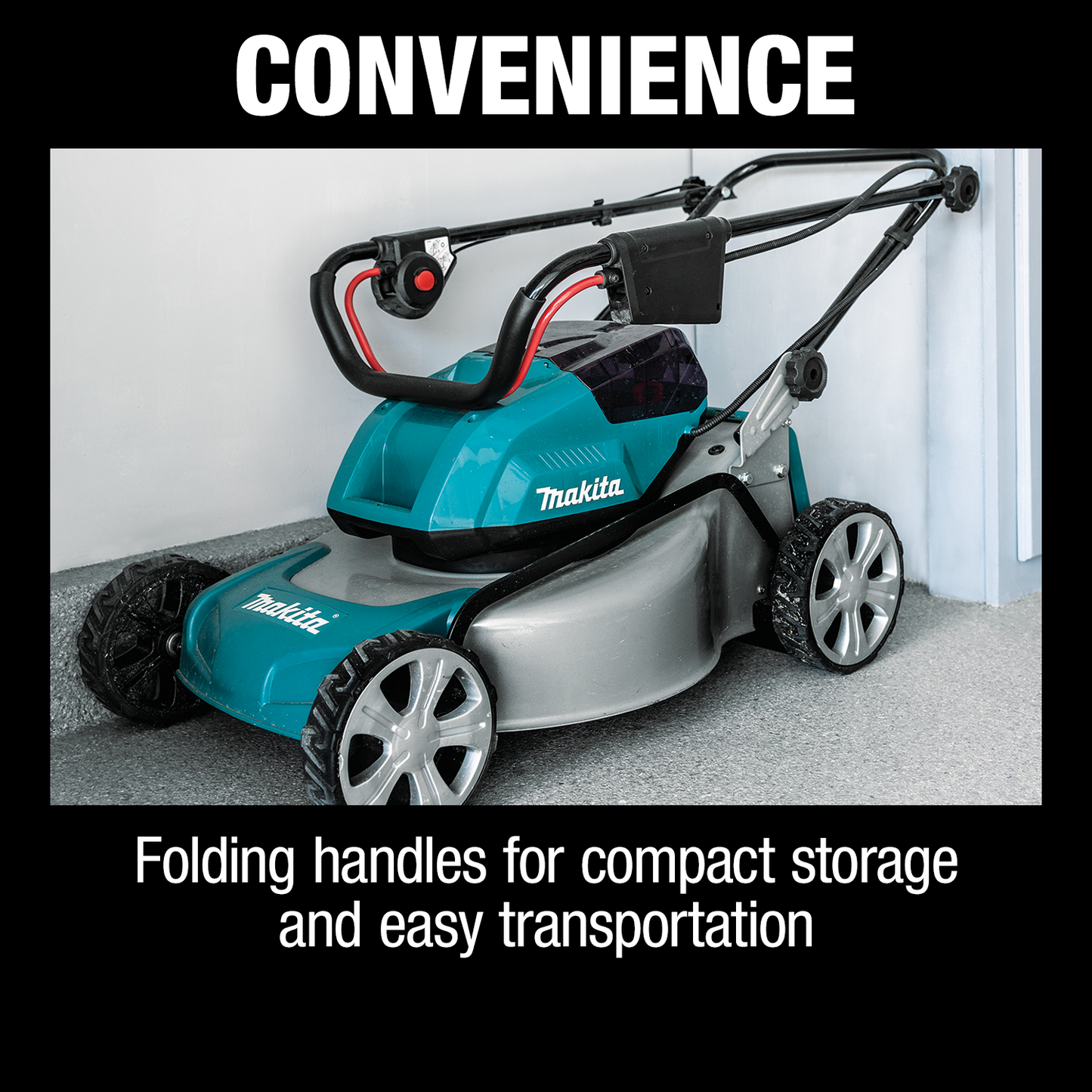 Makita XML03CM1 36V (18V X2) LXT® Brushless 18" Lawn Mower Kit with 4 Batteries (4.0Ah)