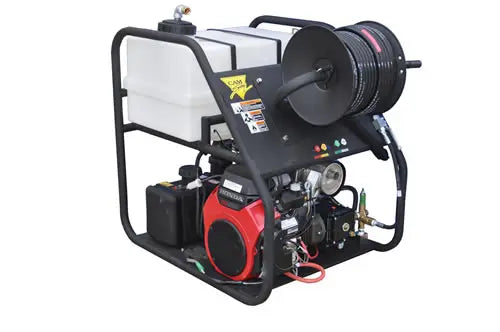 CAM Spray P00684 Skid Mounted Gas Powered 5.5 gpm, 5000 psi Cold Water Pressure Washer