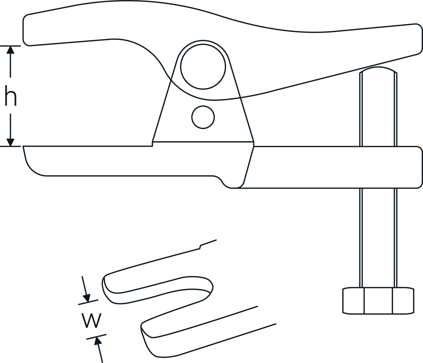 Stahlwille 71070004 11704 Kugelgelenkabzieher Ball Joint Seperator