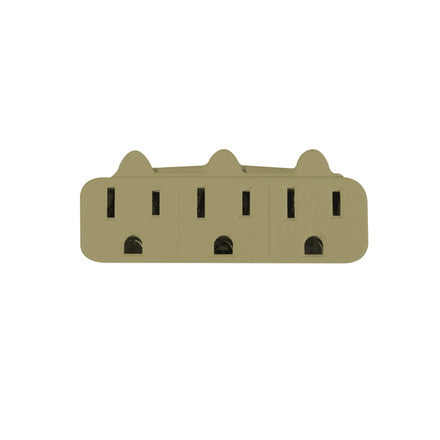 GoGreen Power GG-13000TT 3 Outlet Wall Tap, Tan Color, U/L