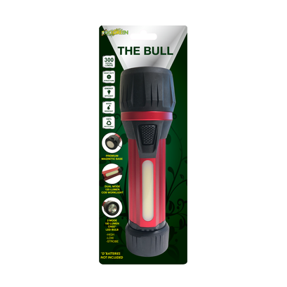 GoGreen Power GG-THEBULLYL The BULL, 2D LED Workhorse, 300 Lumens, Standard Flashlight