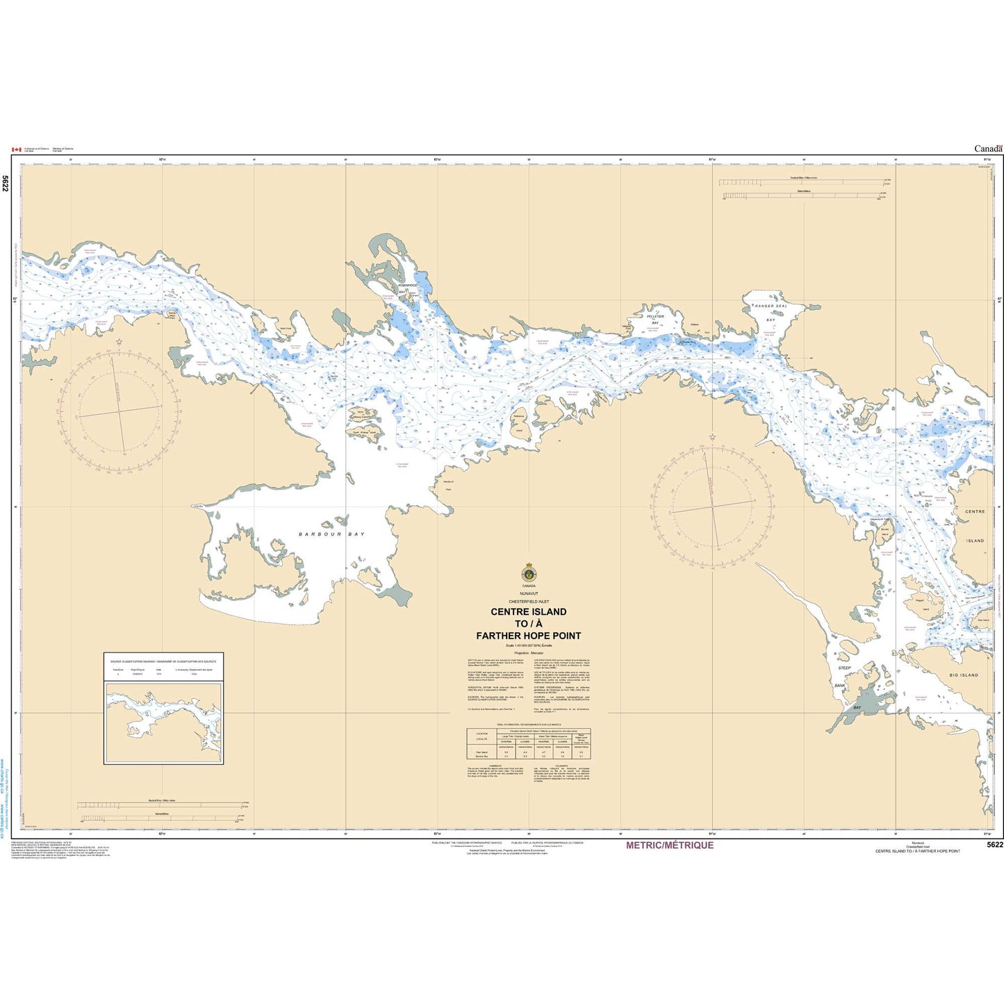 Paradise Clay CAN5622 CHS Centre Island to/ Farther Hope Point