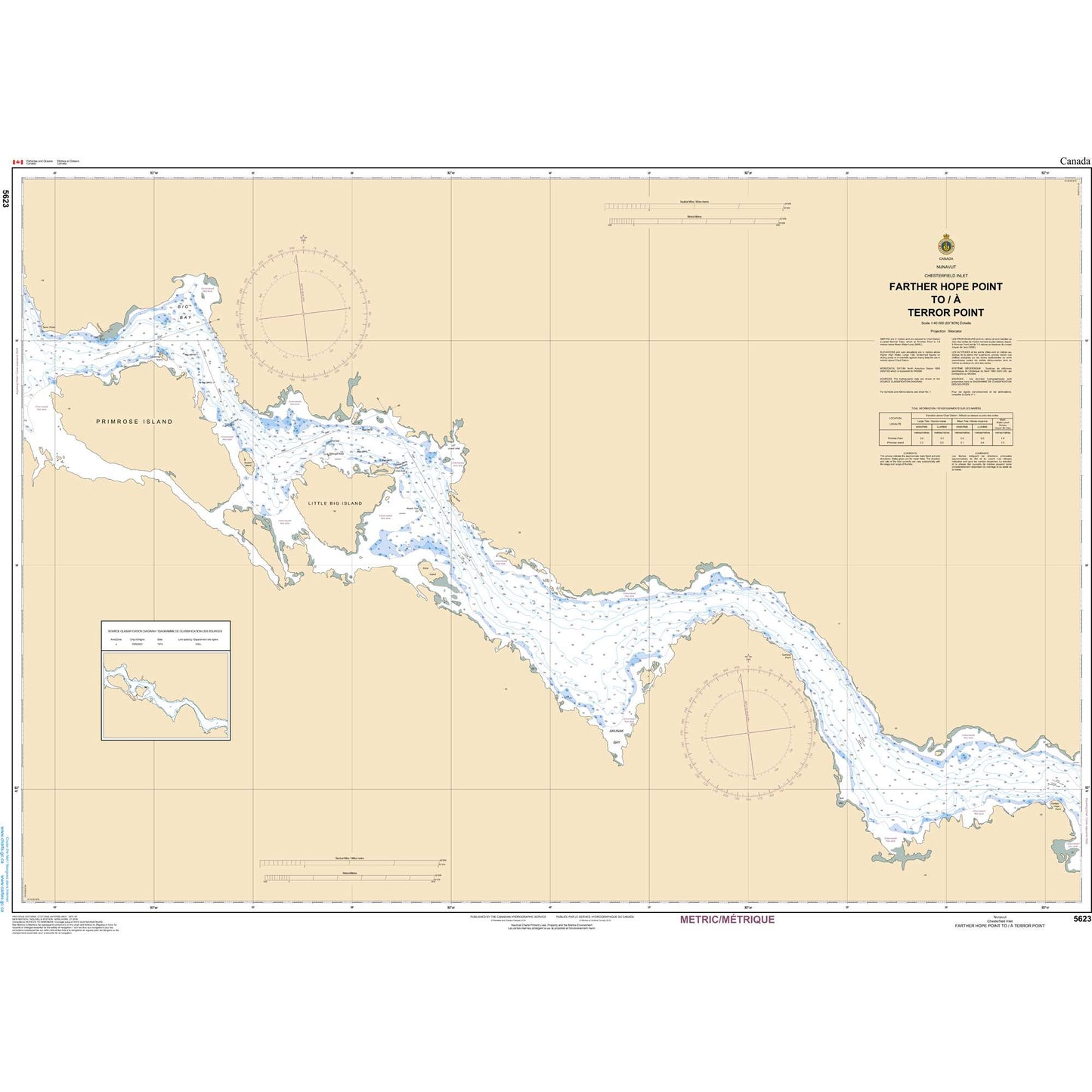 Paradise Clay CAN5623 CHS Chart Farther Hope Point to/ Terror Point
