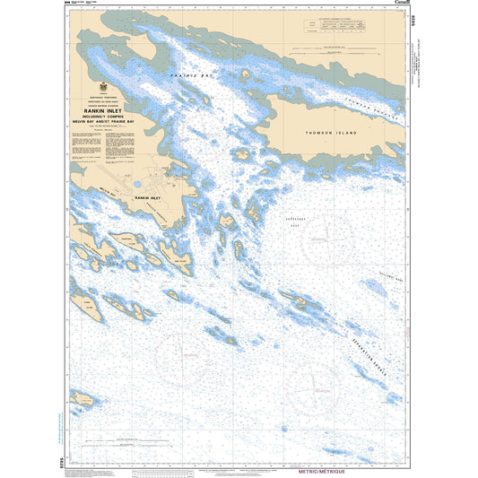 Paradise Clay CAN5628 CHS Chart Rankin Inlet Including / Y Compris Melvin Bay And/ Et Prairie Bay