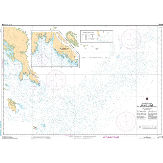 Paradise Clay CAN5642 CHS Chart Whale Cove and Approaches / et Approches