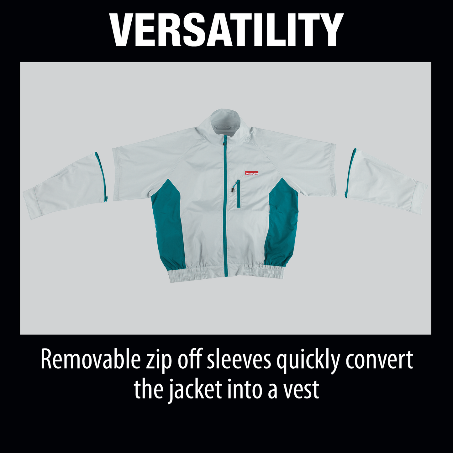 Makita DFJ201ZM 18V LXT® Lithium‘Ion Cordless Fan Jacket, Jacket Only (Medium)