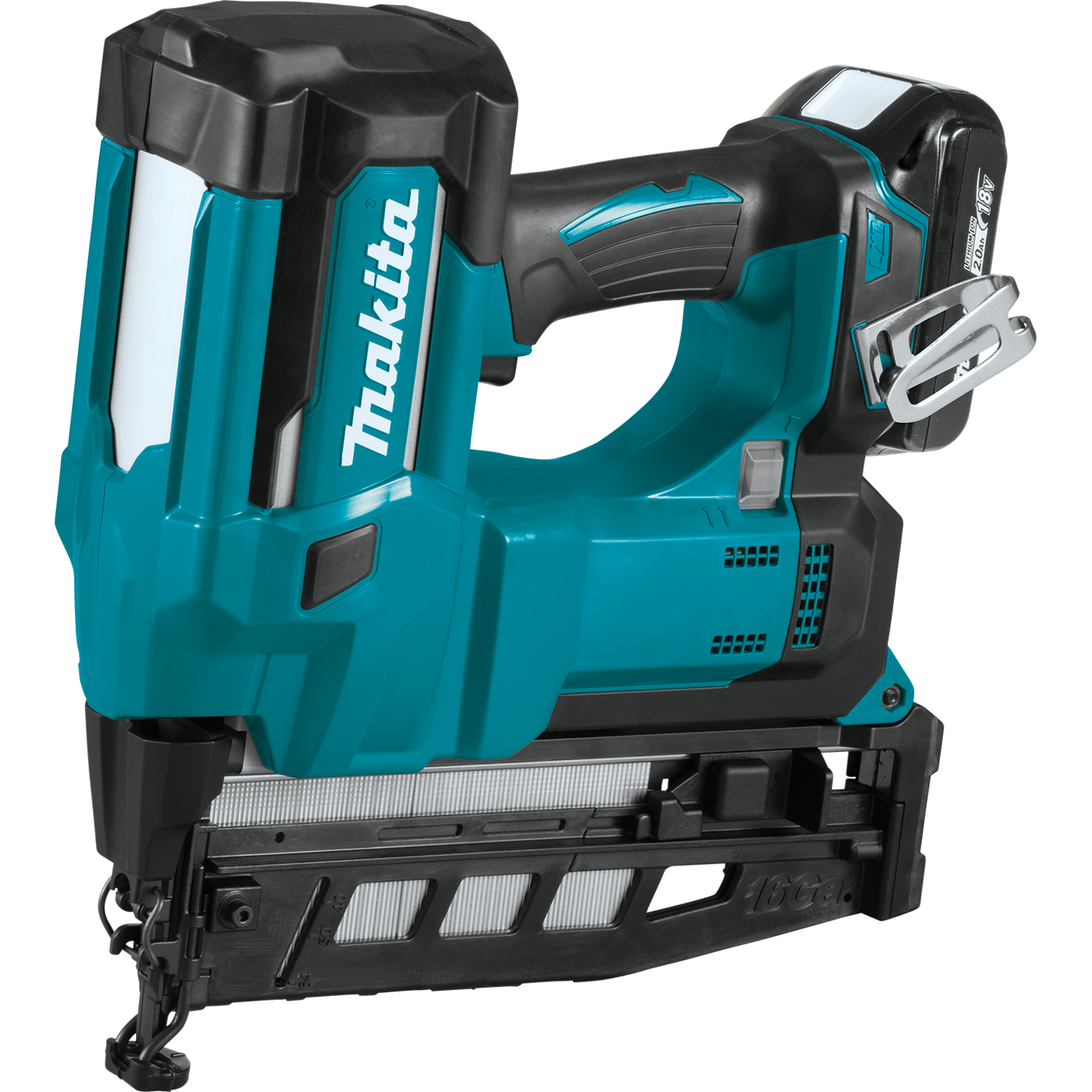 Makita XNB02RJ 18V Lxt® Lithiumion Cordless 21/2" Straight Finish Nailer Kit, 16 Ga.