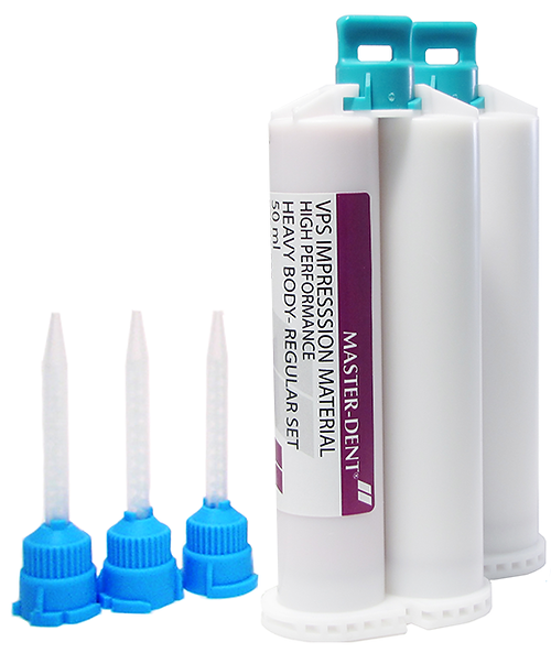 Dentonics Inc 20-128 Vps Impression Material 50Ml (1:1) Cartridges Regular Set (2 X 50Ml Cartridge W/ Mixing Tips)