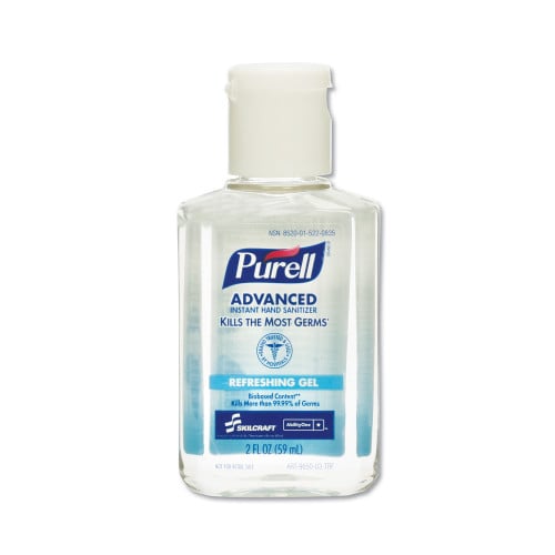 AbilityOne 8520015220835 SKILCRAFT Purell Instant Hand Sanitizer - Light Citrus Scent - 2fl oz - Moisturizing, Non-sticky, Non-toxic, Hypoallergenic - 24 / Box